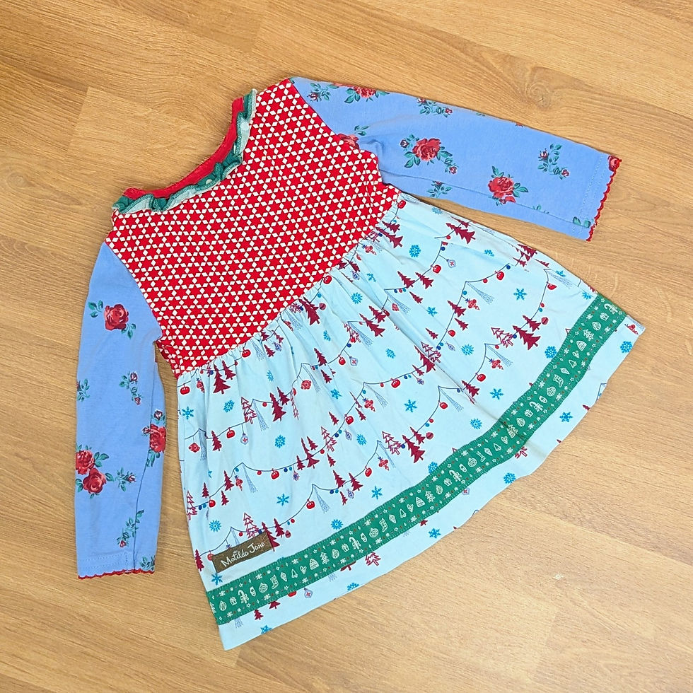 Matilda Jane Christmas Dress 6M back