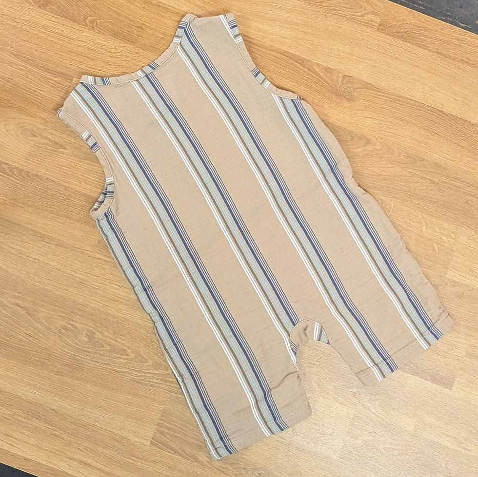 Easy Peasy Stripe Romper 9M