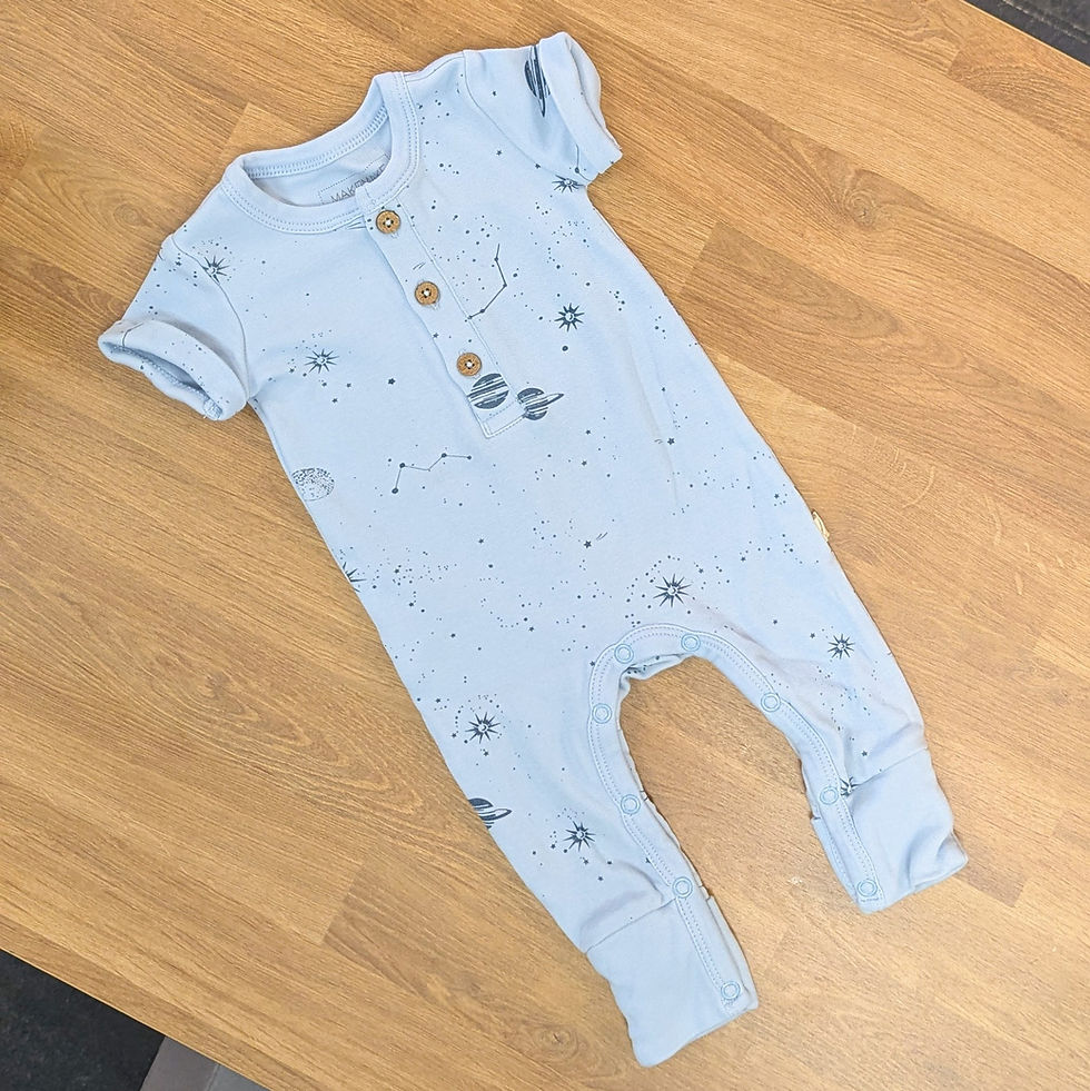 MakeMake Button Romper Sz 3M