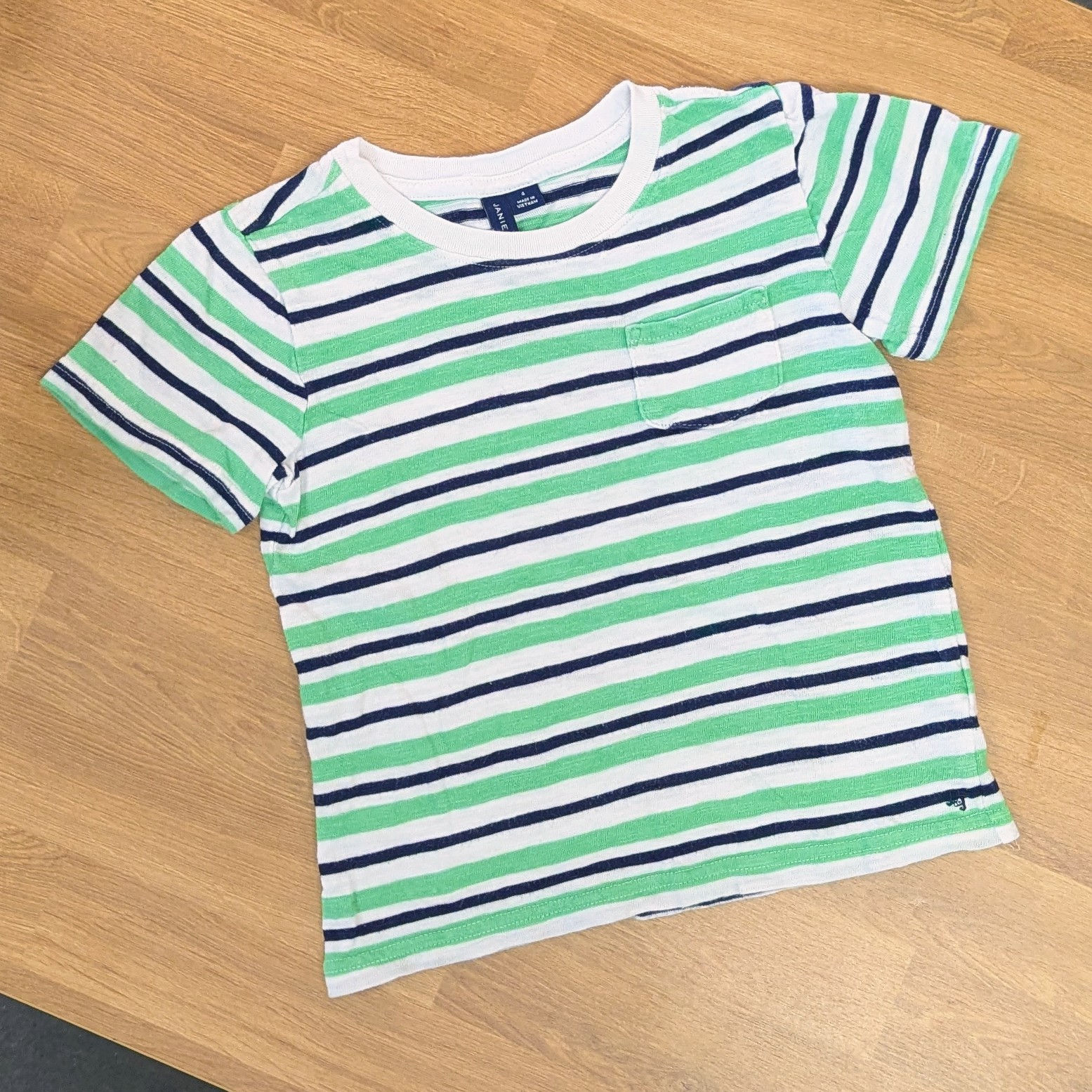 Janie and Jack Stripe Slub Tee Sz 4T