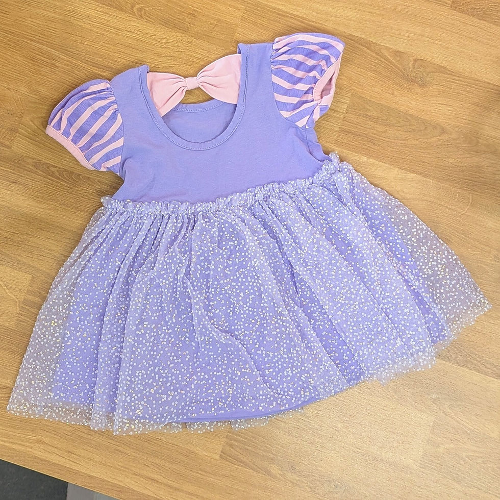 Thumbnail: Rufflebutts Princess Bow Dress Sz 18M