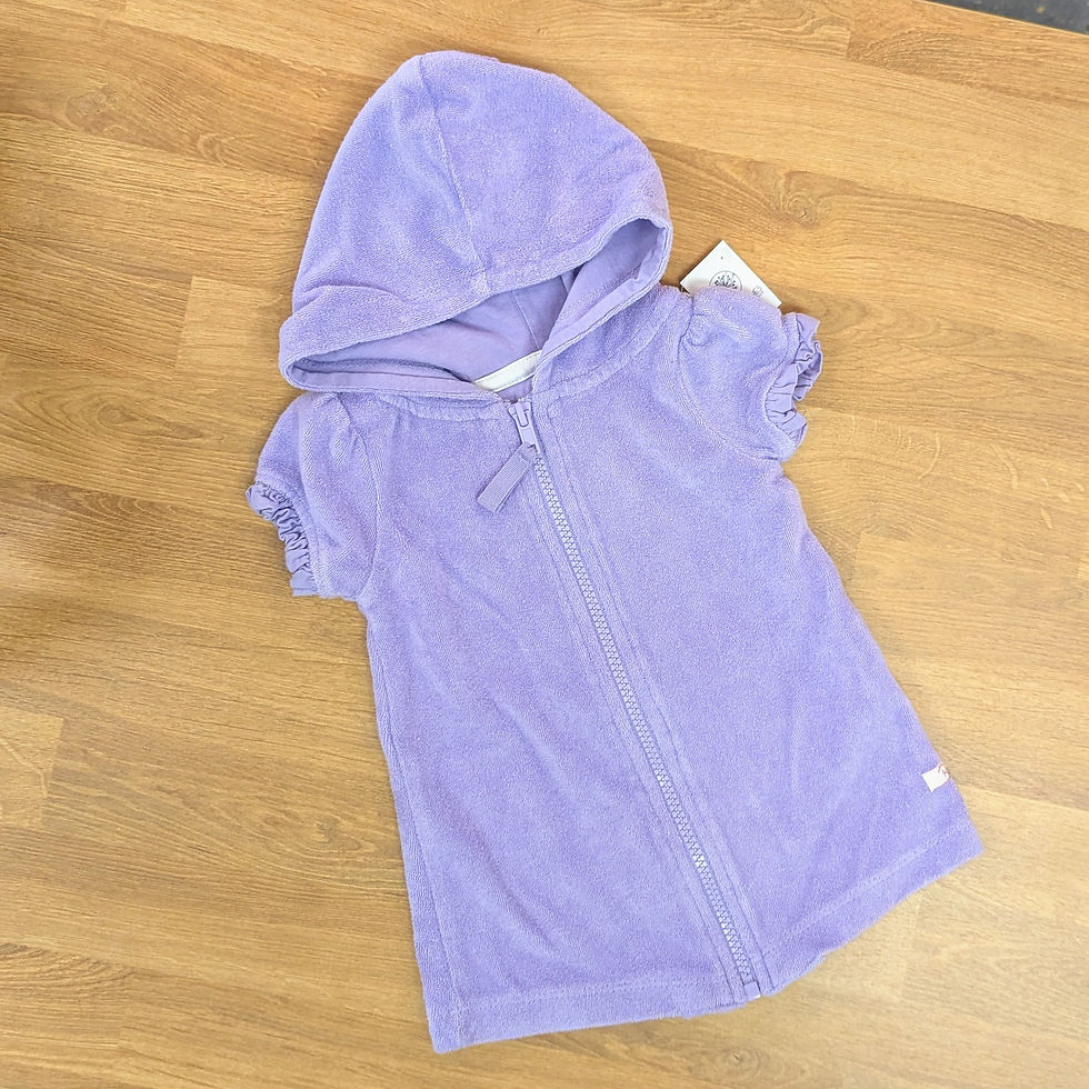 Rufflebutts Terry Swim Coverup Sz 3-6M