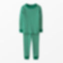 Striped Pajama Set Green