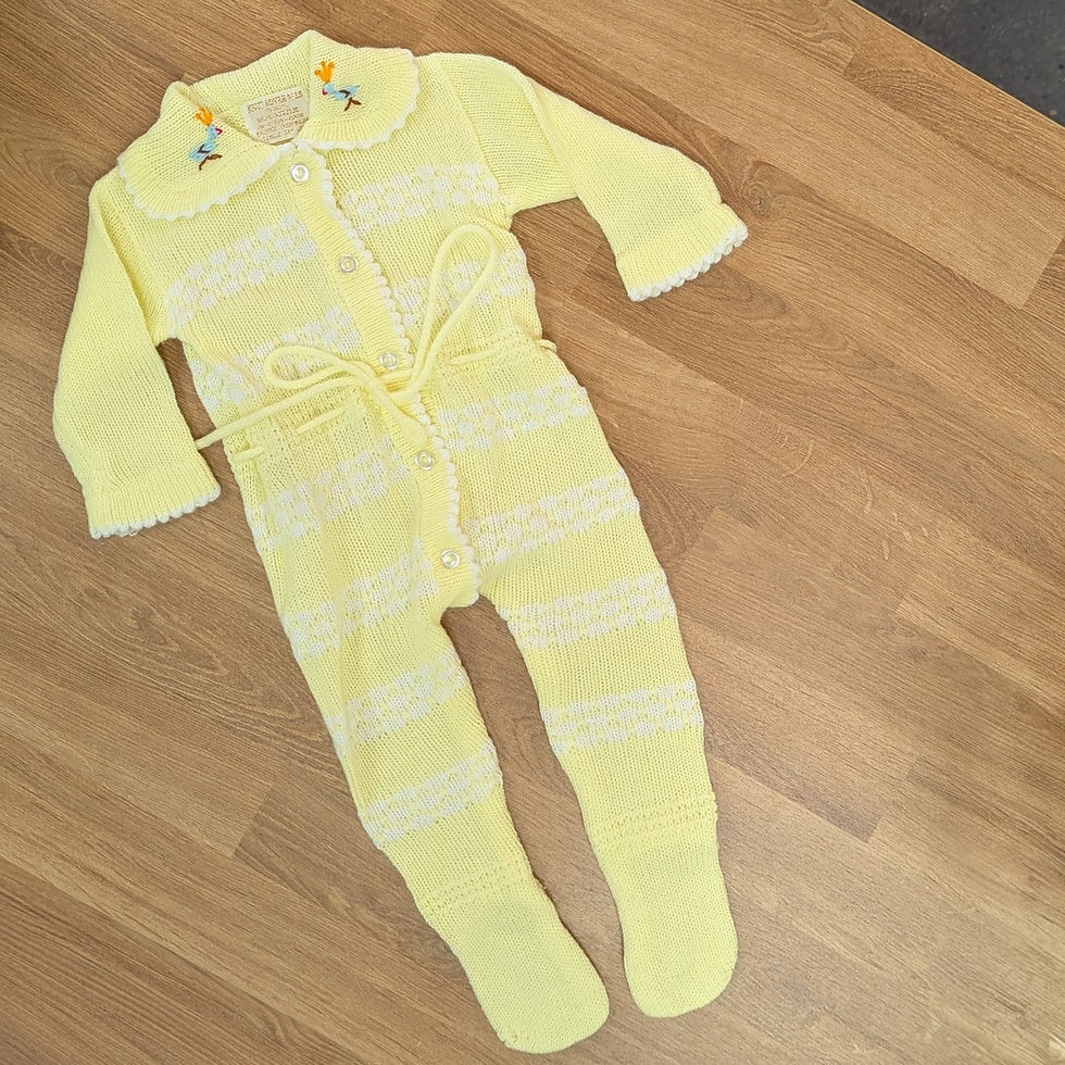 Thumbnail: Vintage Sweater Romper Sz 9M