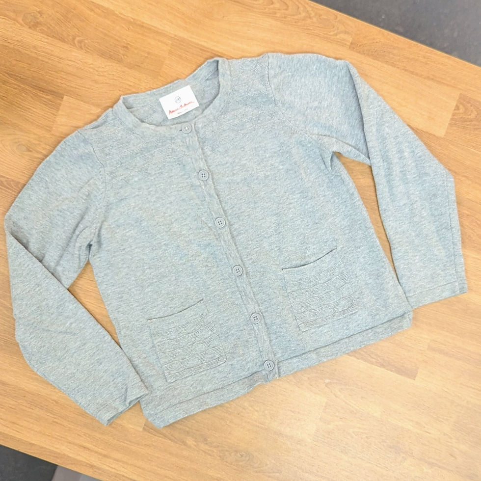 Hanna Andersson Now Then Cardi Sz 6/7 front