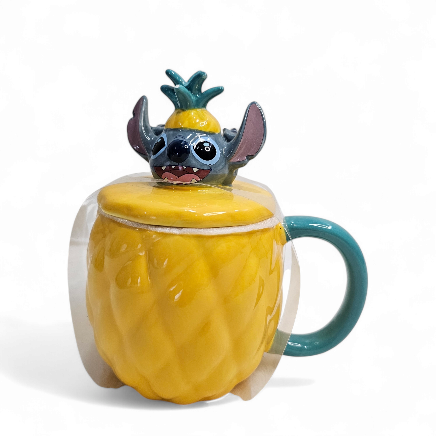 Taza Forma de Piña  con Diseño de Stitch
