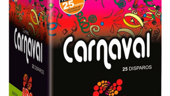 Bateria de confetis carnaval 25 shots