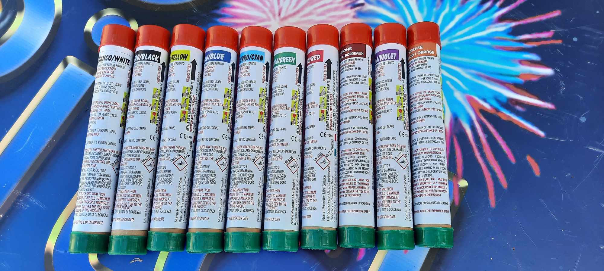 Tocha de fogo diversas cores 60 segundos