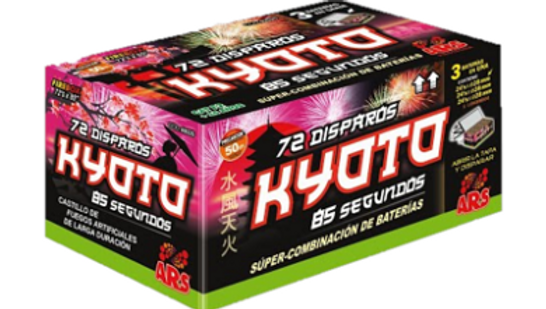 Bateria de fogo artificio kyoto 72 shots