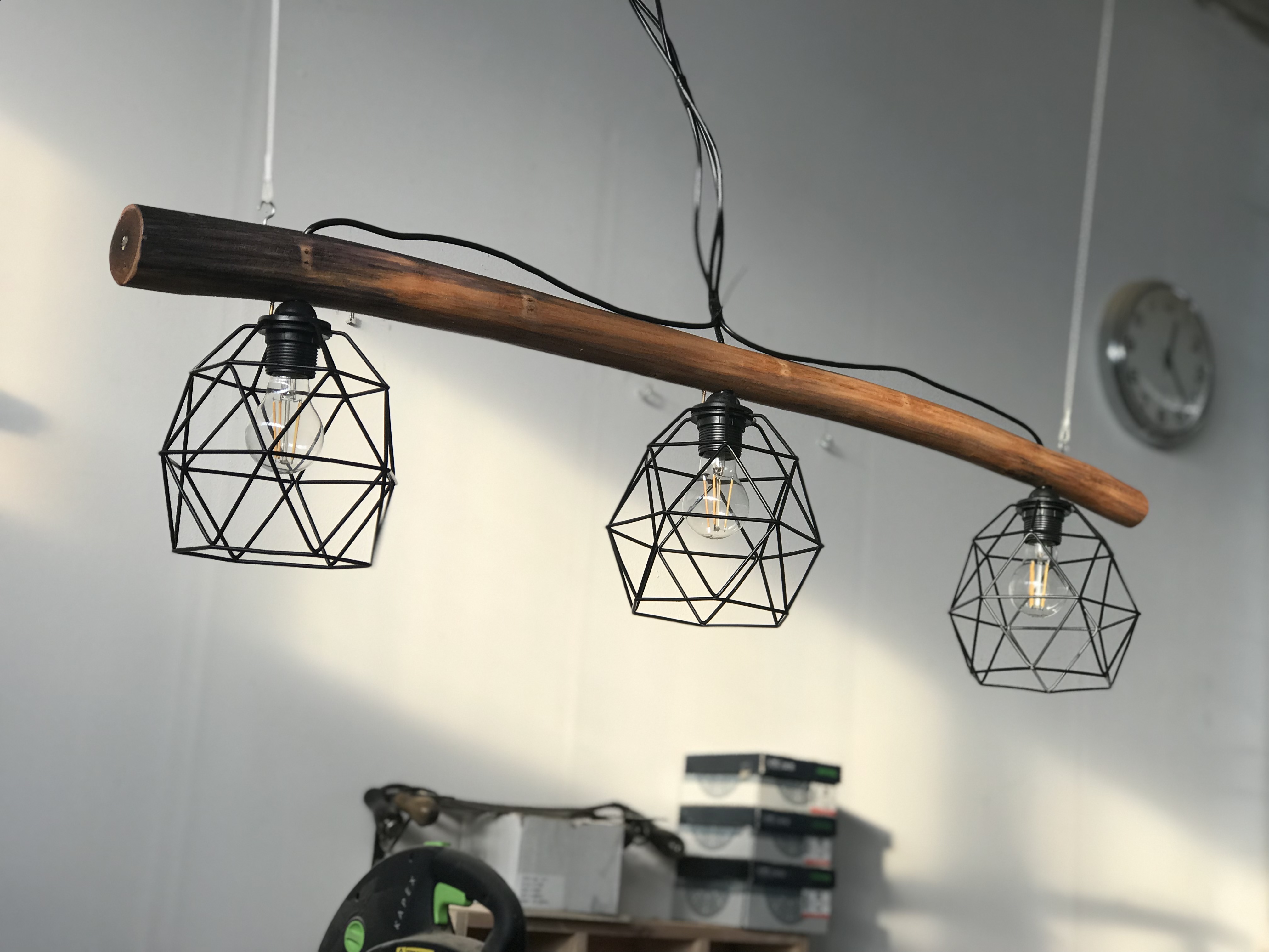 Hängelampe Teak