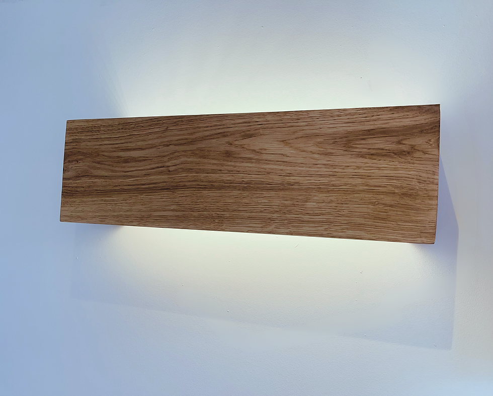 Miniaturbild: Handgefertigte Eichen Wandleuchte Nachhaltiges Hochwertiges Design