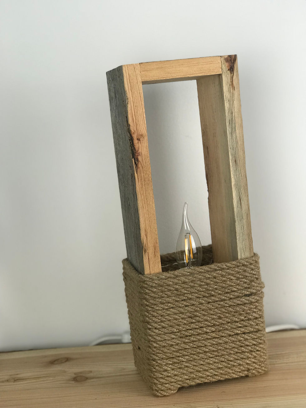 Miniaturbild: Altholz Stehlampe Tischlampe 40cm