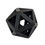 Miniaturbild: #6 Schwarzer Ikosaeder aus Holz - Geometrische Eleganz