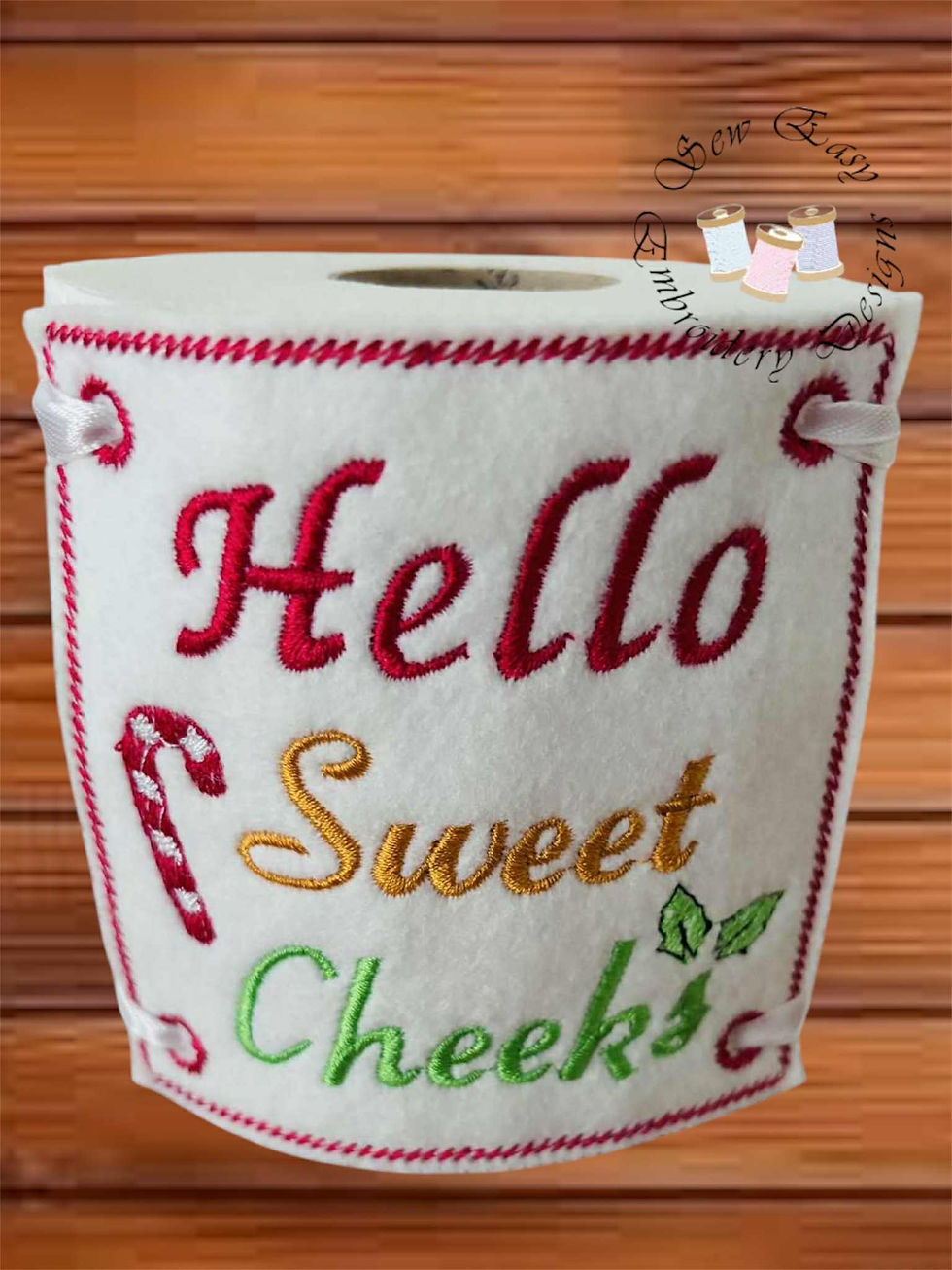 Thumbnail: Christmas toilet roll wraps set of 8