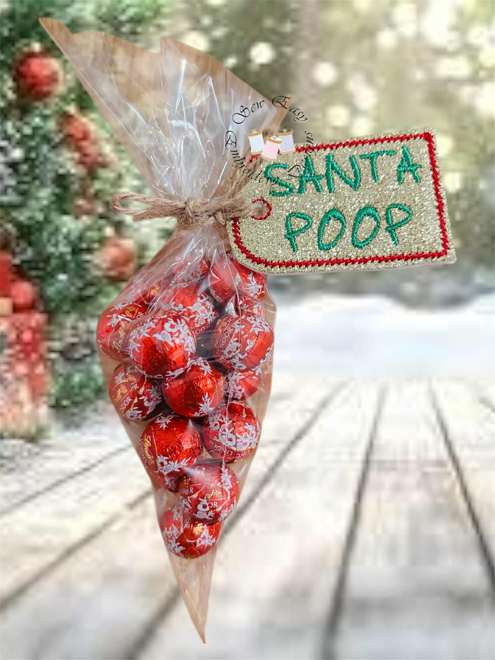 Thumbnail: Christmas poop tags set