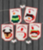 Thumbnail: Christmas applique fun bunting/banner