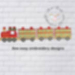 Thumbnail: Santa express advent calendar, each in 5"x7" ITH. Includes photo instructions