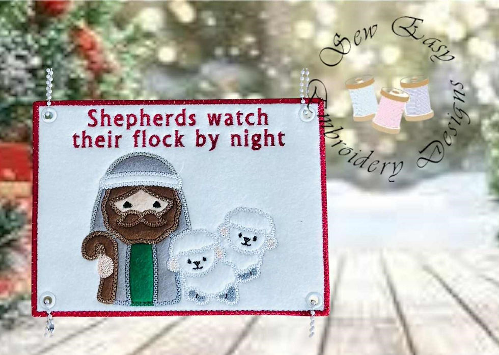Thumbnail: Nativity hanging sign