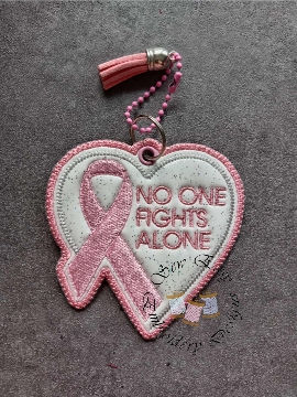 Women's cancer awareness tag/key ring