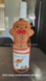 Thumbnail: Ginger boy & girl applique bottle/door hanger, with photo instructions