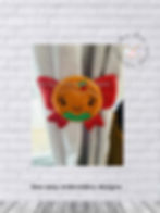 Thumbnail: Ginger boy & girl curtain/chair ties. ITH applique project, photo instructions