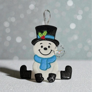 Thumbnail: Snowman let it snow sign, 5"x7" &  8"x12" hoops needed