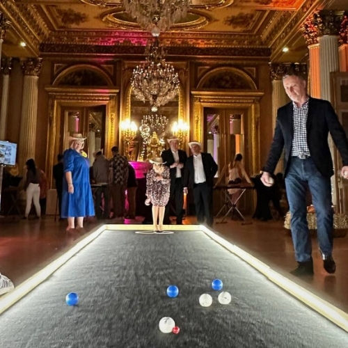 Animation pétanque premium dans un palace parisien