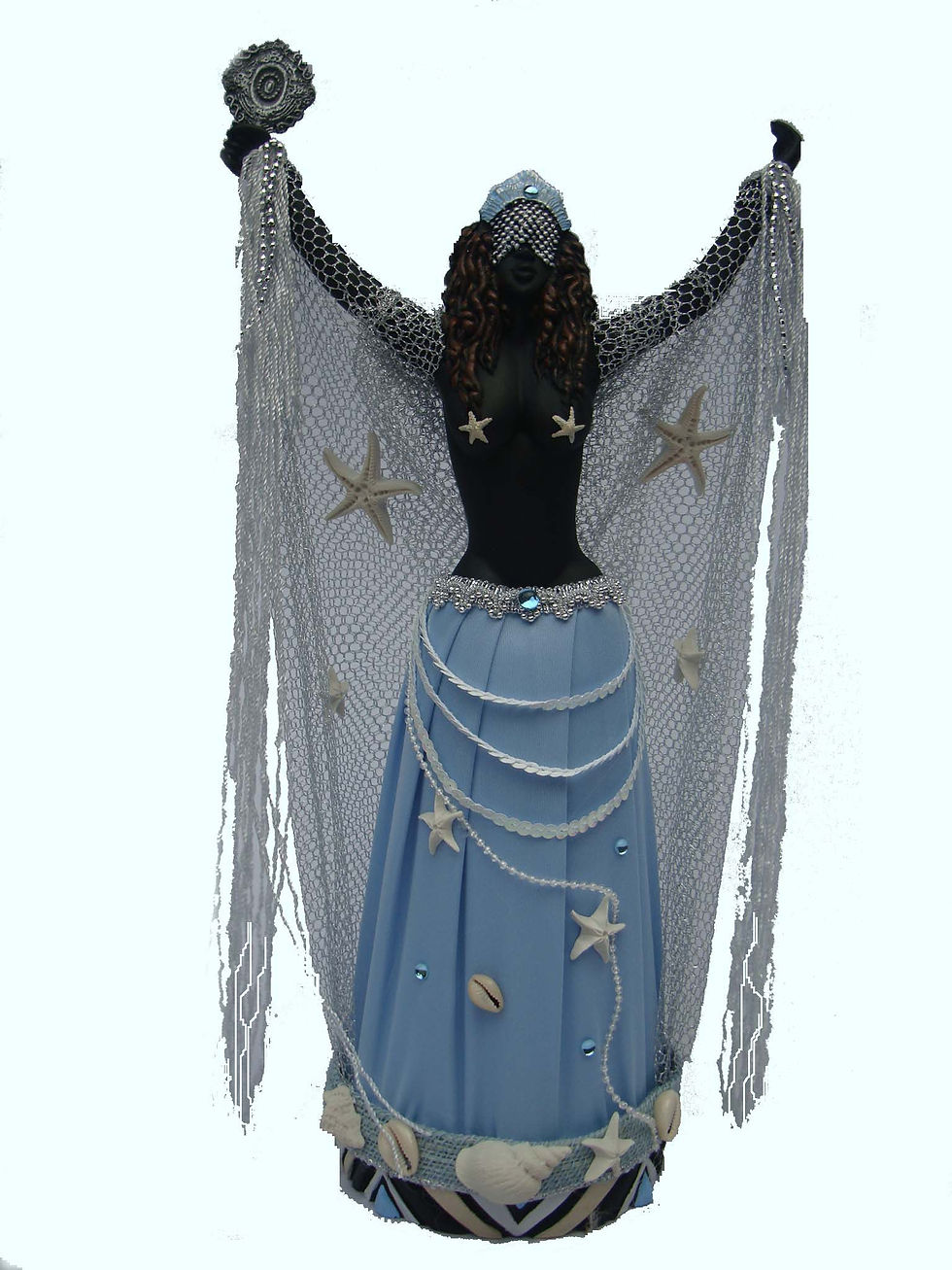IEMANJA COM TECIDO 40cm