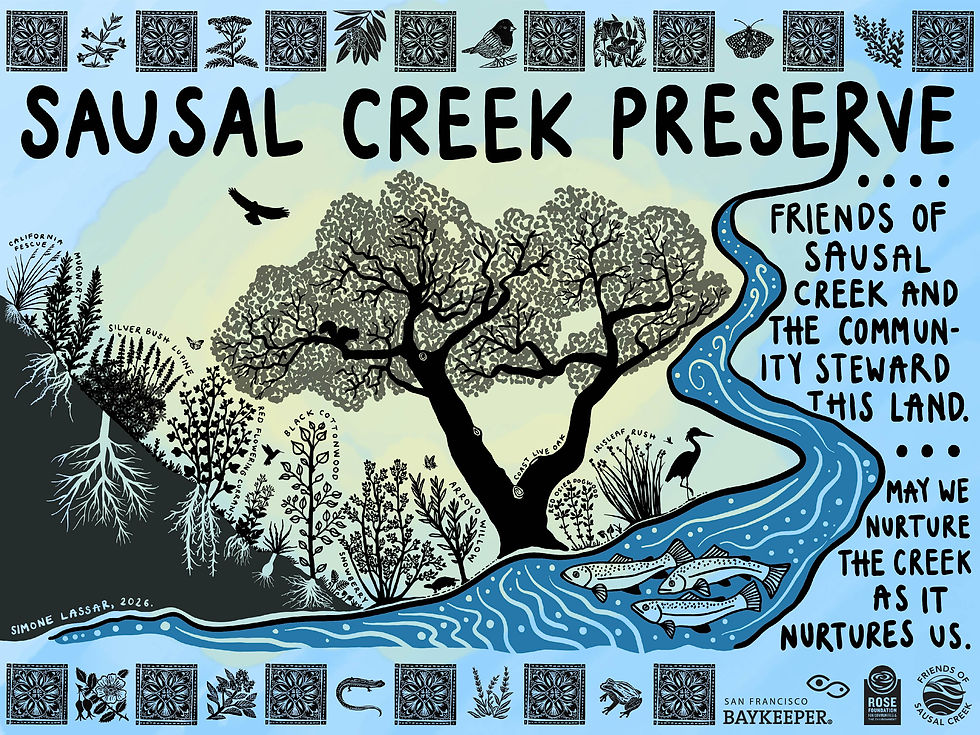 Final Sausal Creek Preserve sign design