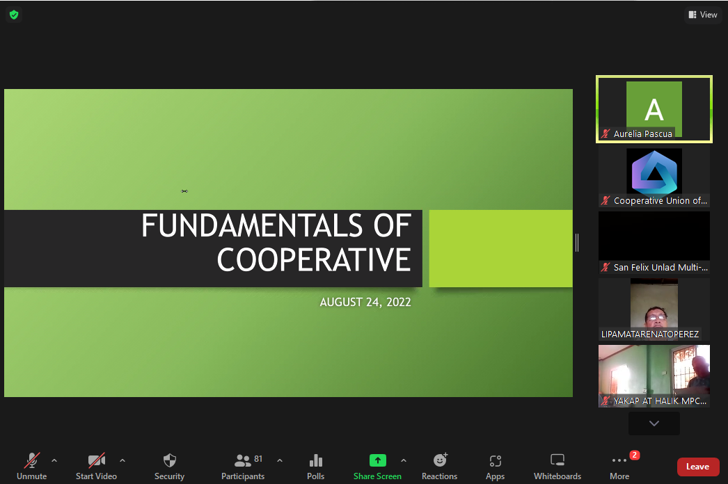 Fundamentals of Cooperatives Webinar content media