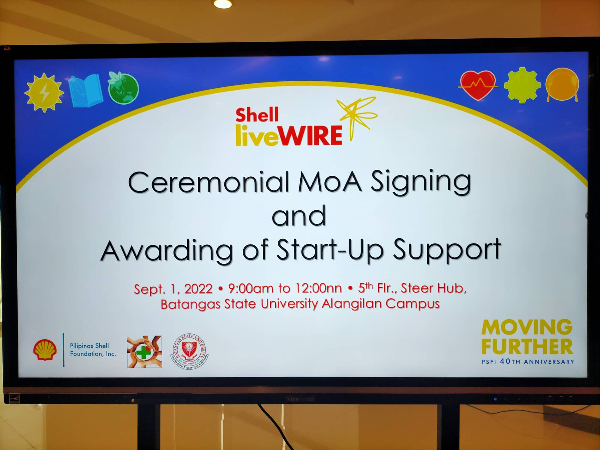 Ceremonial MoA Signing and Awarding of Start-Up Support
Sept. 1, 2022
5th Flr., Steer Hub, Batangas State University Alangilan Campus content media