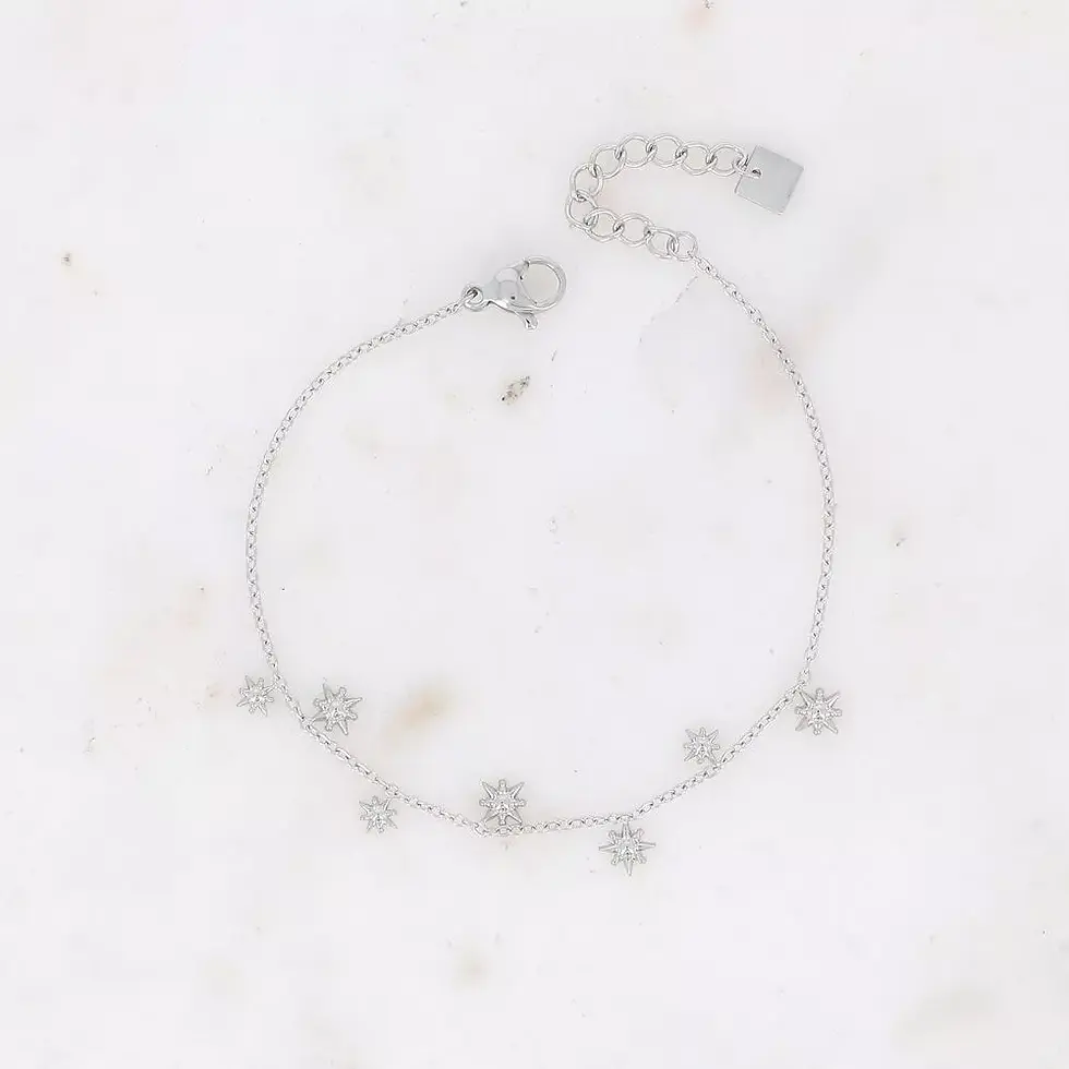 Miniature : Bracelet Olga - pampilles étoilées