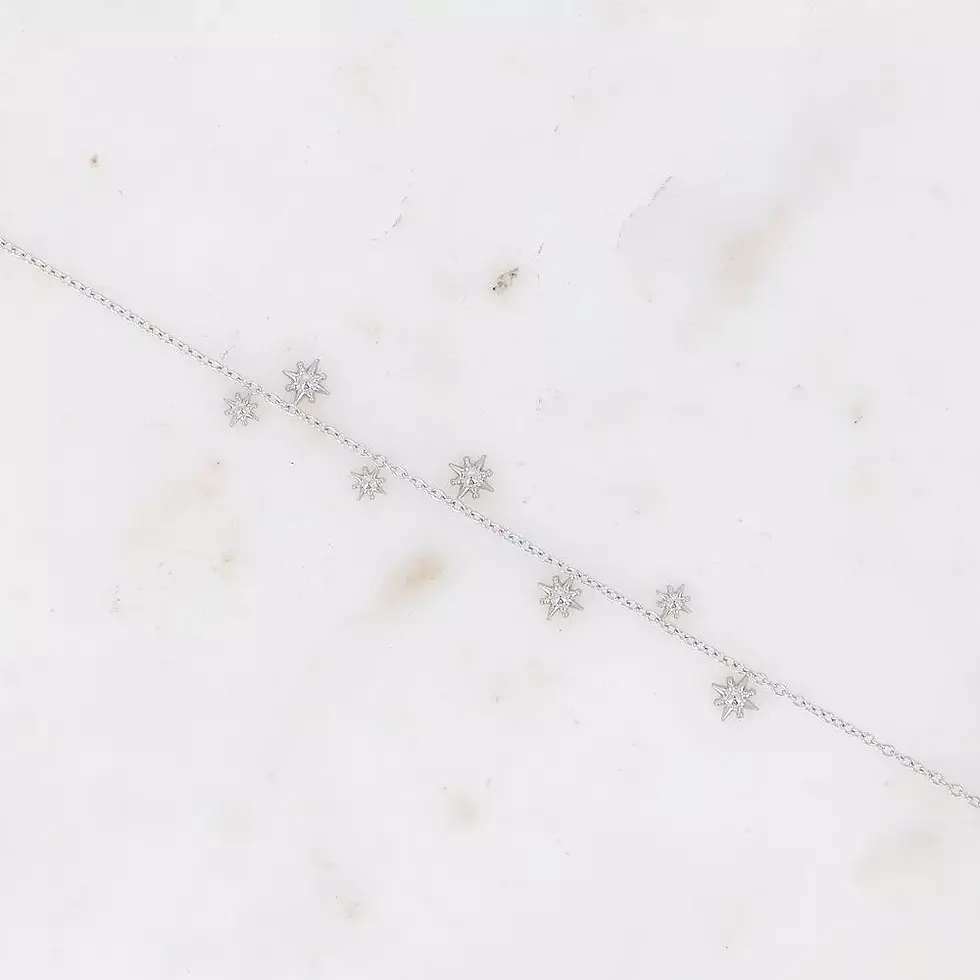 Miniature : Bracelet Olga - pampilles étoilées