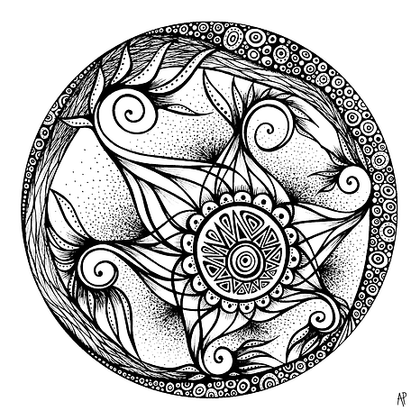 Mandala à colorier Carte carrée