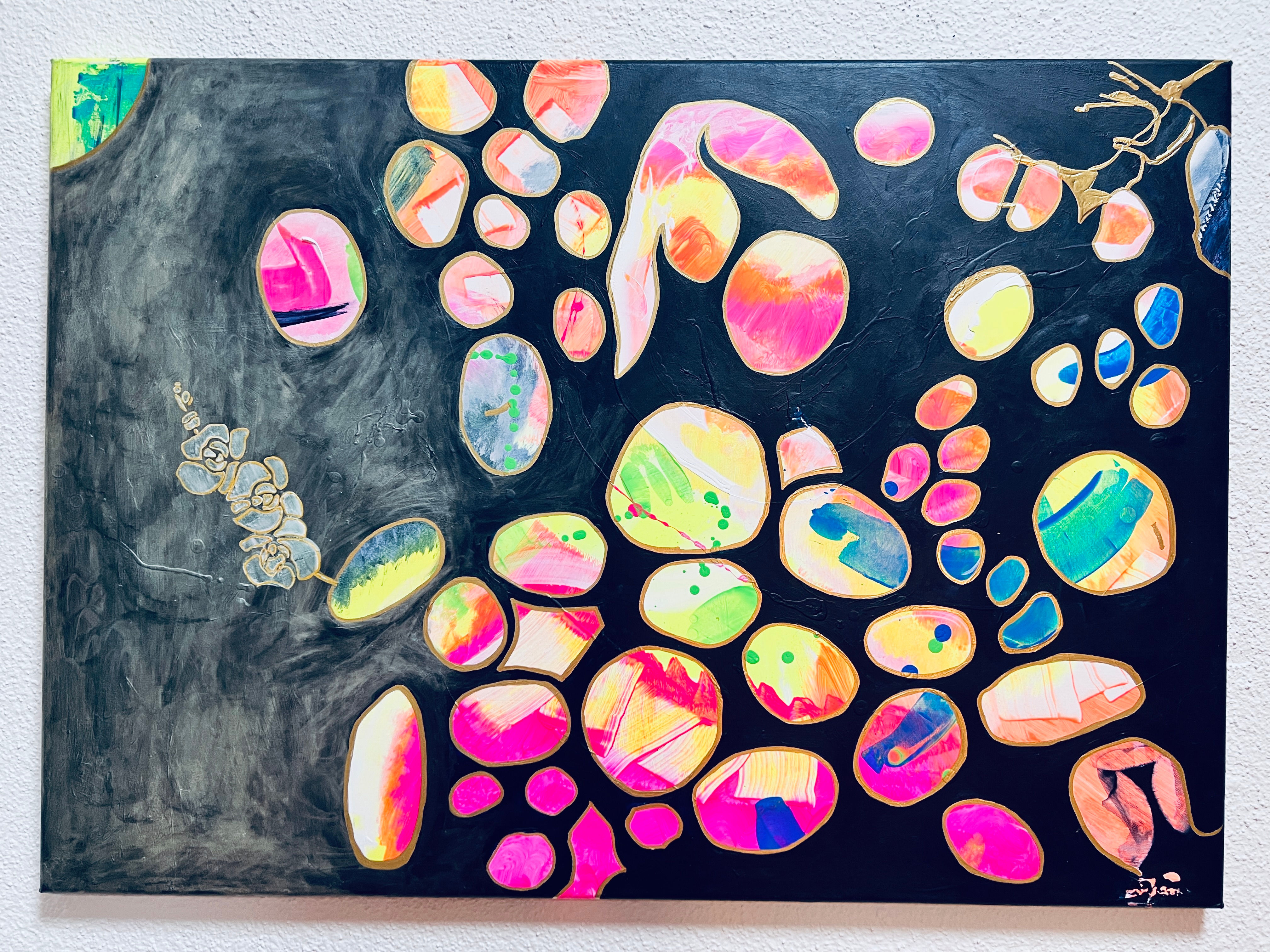 Rosebubbles for Peace - 80x60cm