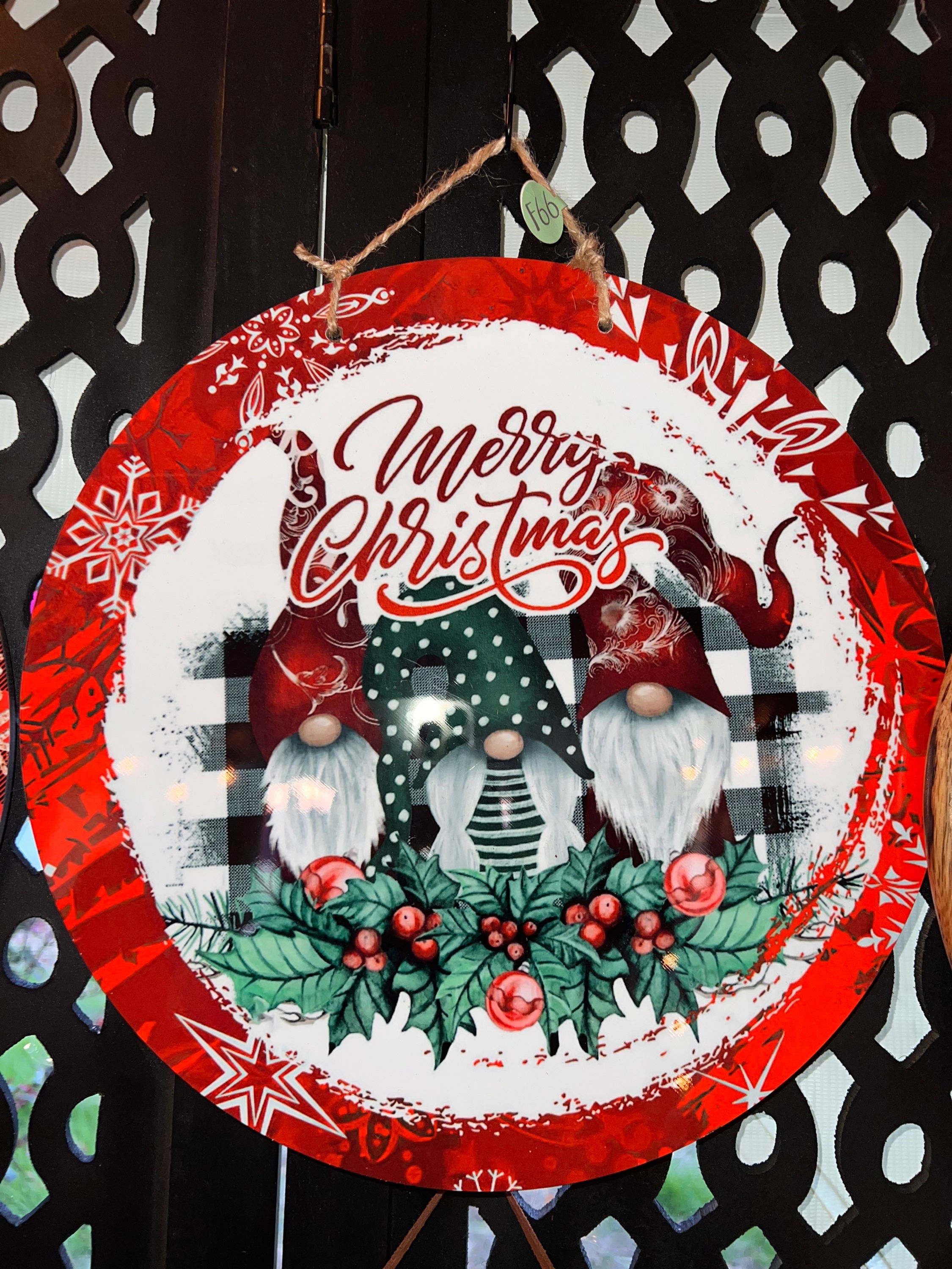 Merry Christmas Gnomes Door Hanger