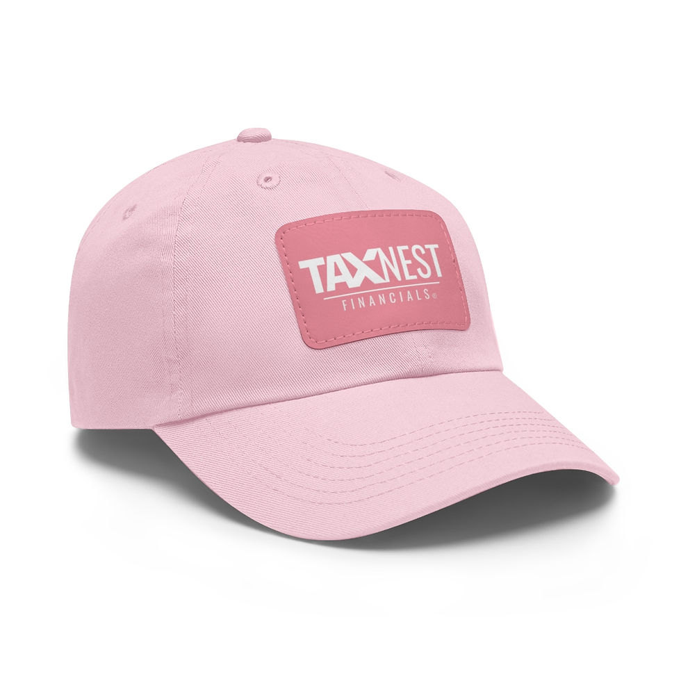 Thumbnail: Dad Hat with Leather Patch (Rectangle)