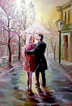 Couple in the Rain