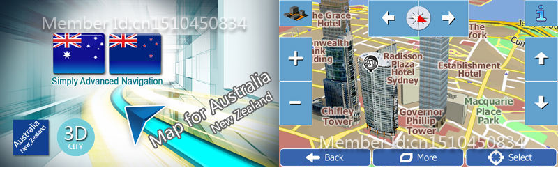 Thumbnail: 7 Inch HD GPS Portable Navigation 512M RAM 2024 Maps for Europe Russia Car TRUCK