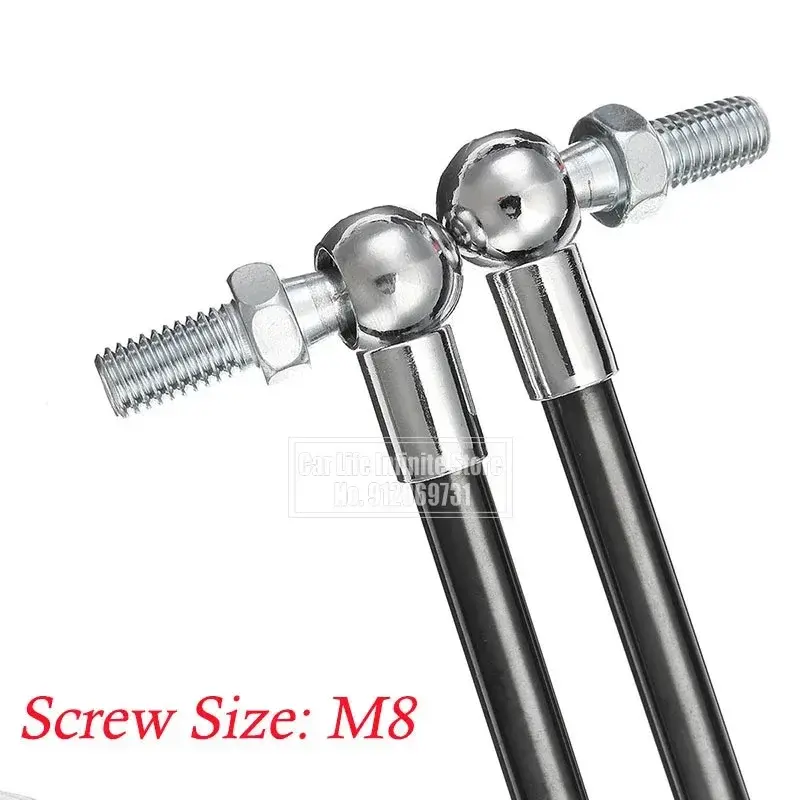 Thumbnail: 2pcs 30/35/40/45/50/55/60cm Gas Strut Bars Lift Supports 1200N Gas Spring for To