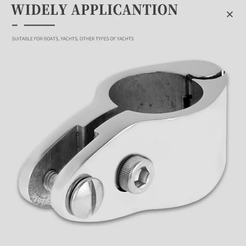 Thumbnail: 316 Stainless Steel Fitting Boat Bimini Top Hinged 22mm 25mm 30mm 32mm Jaw Slide