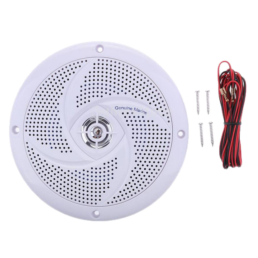 Thumbnail: Marine Speaker 6.5' Waterproof Speaker Audio Amplifier Loudspeaker With Cable fo