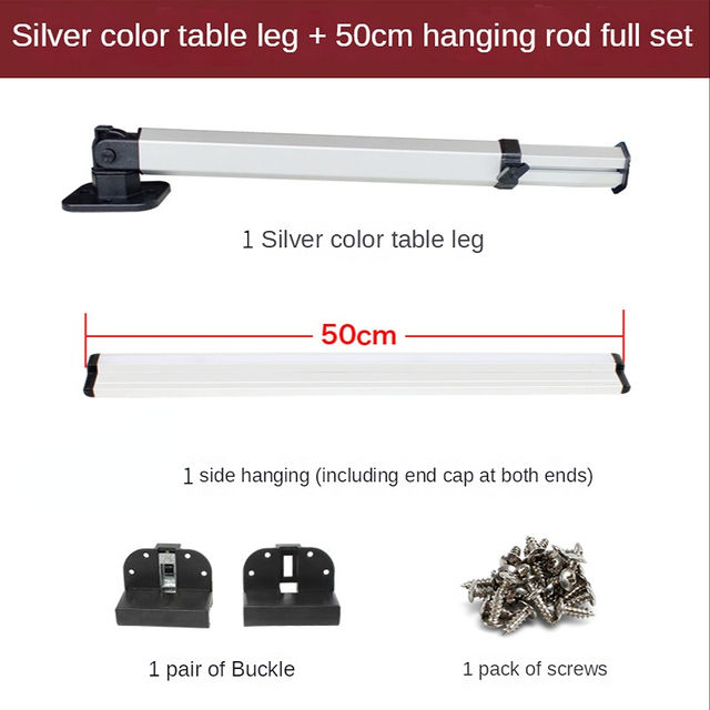 Thumbnail: RV With Desktop Board Detachable Adjustable Folding Table Leg RV Exterior Alumin