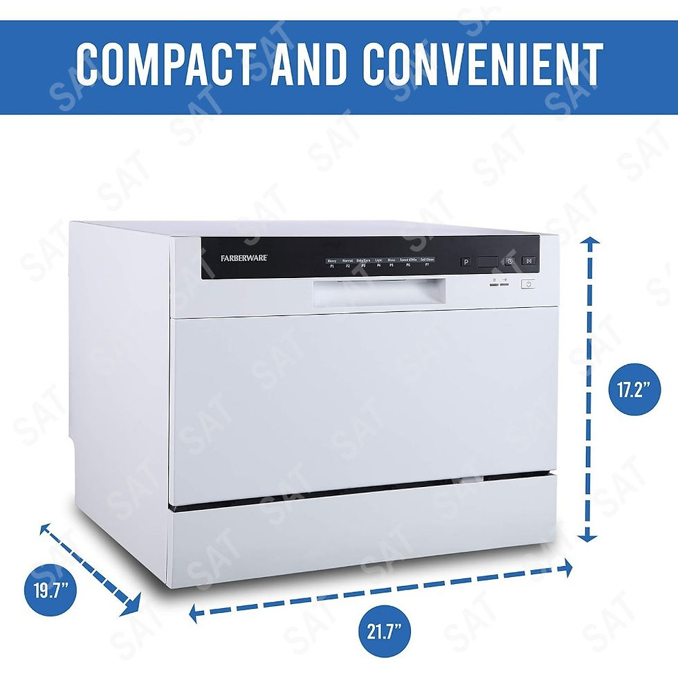Thumbnail: Portable Countertop Dishwasher,7-Program System for Home, RV and Apartment, Wash