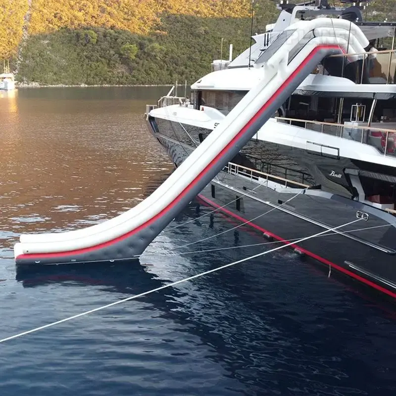 Thumbnail: Custom High Quality summer season inflatable yacht slide Inflatable Water Dock S
