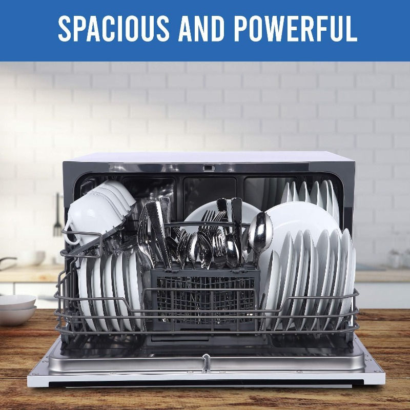 Thumbnail: Portable Countertop Dishwasher - 7-Program System for Home, RV, and Apartment - 