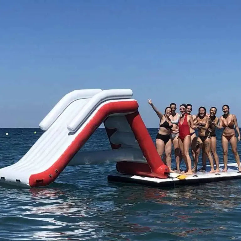 Thumbnail: 4m PVC Durable Adult kids Yacht Mini Inflatable Waterfall Slide Mini Inflatable 