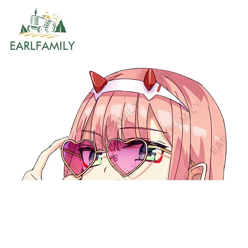 Thumbnail: EARLFAMILY 13cm Anime Peeker ZERO TWO Car Stickers Sunscreen Waterproof Skateboa