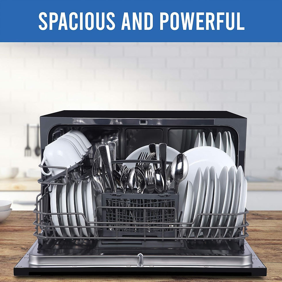 Thumbnail: Countertop Dishwasher - 7-Program System for Home, RV, and Apartment - Wash Dish