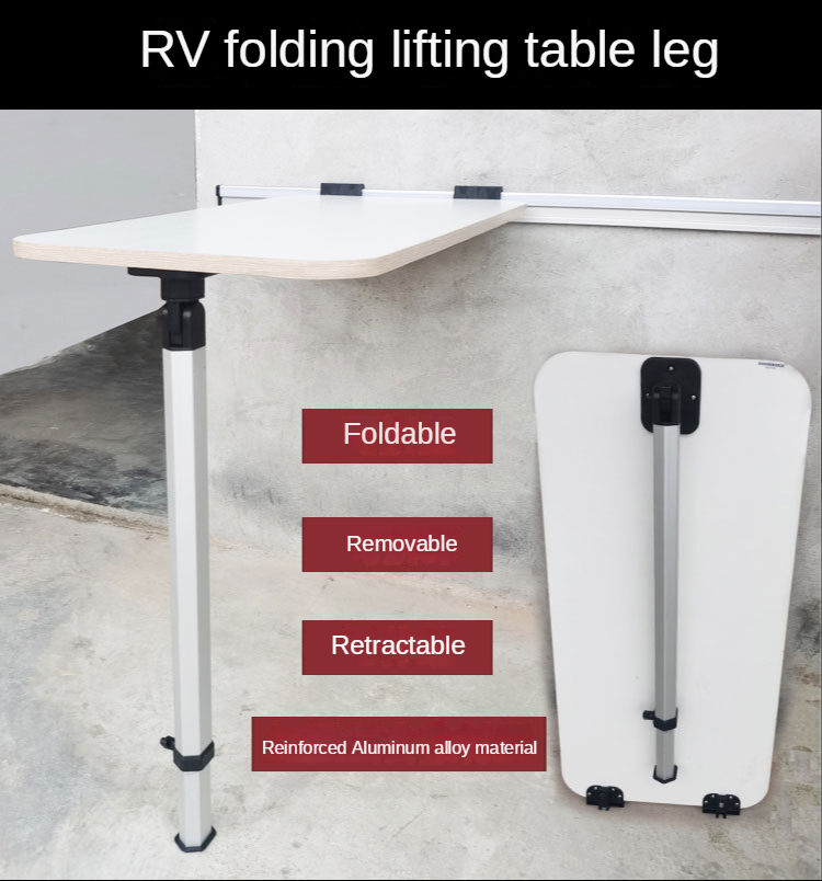 Thumbnail: RV With Desktop Board Detachable Adjustable Folding Table Leg RV Exterior Alumin